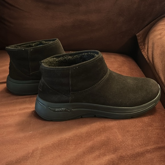 Sketchers Air-Cooled Arch Fit Booties Size 9 Brown - Picture 4 of 9